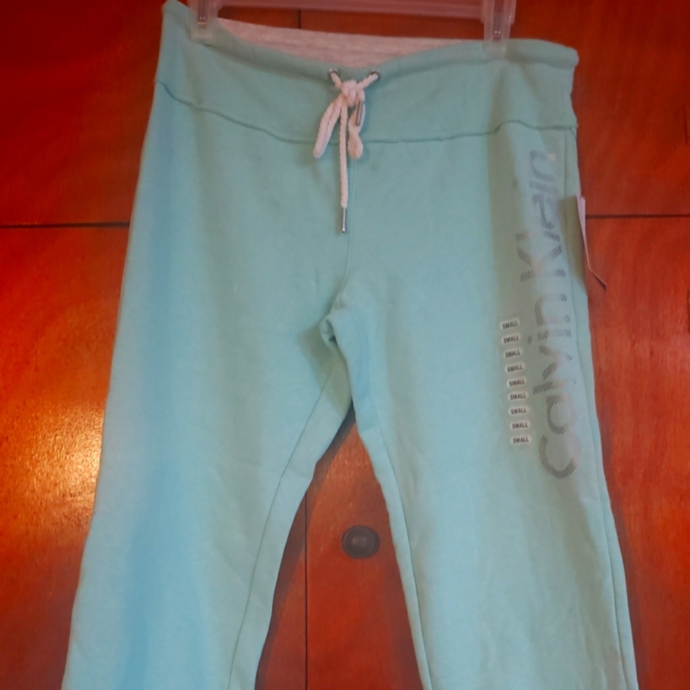 Calvin Klein sweat capri pants in Aqua Mint color NWT